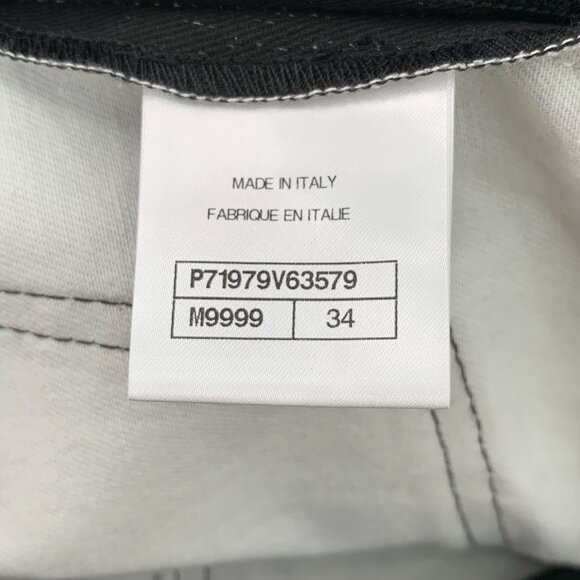 Chanel Black Straight-Leg Jeans With White Star & Cosmic Wave Print Design - Picture 8 of 8